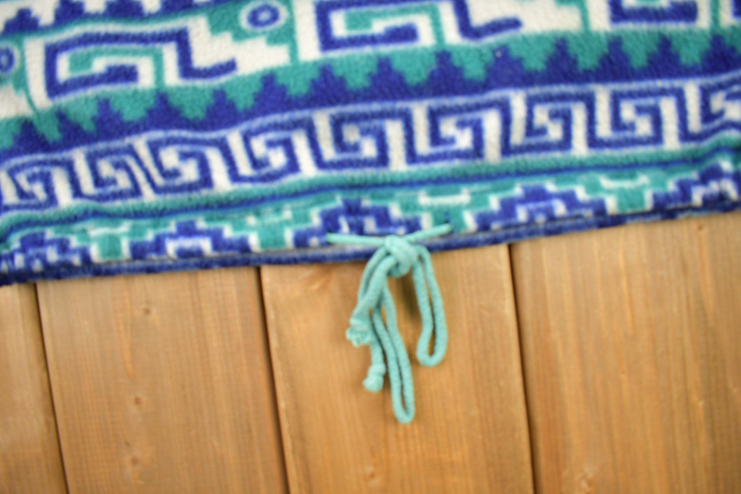 Vintage 1990s No Excuses Aztec Graphic Fleece Sweater from propervintagecanada