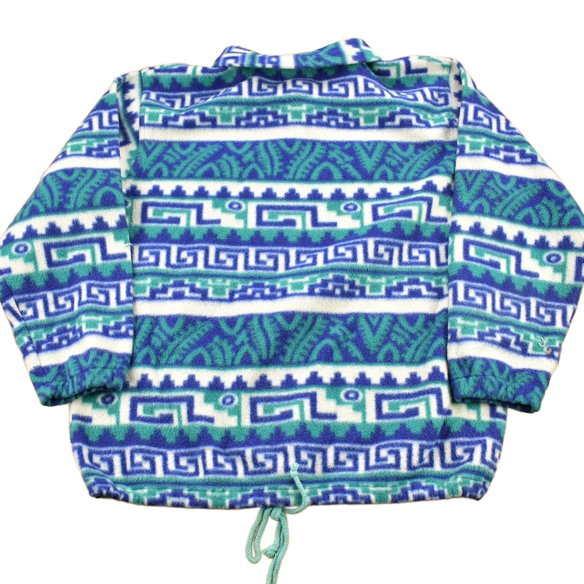 Vintage 1990s No Excuses Aztec Graphic Fleece Sweater from propervintagecanada