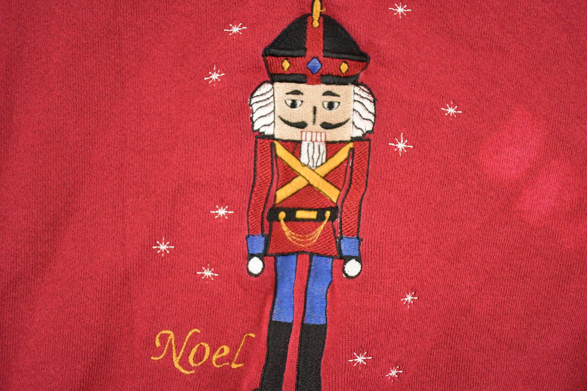 Vintage 1990s Noel Nutcracker Souvenir Christmas Crewneck Sweatshirt Men's XXL from propervintagecanada