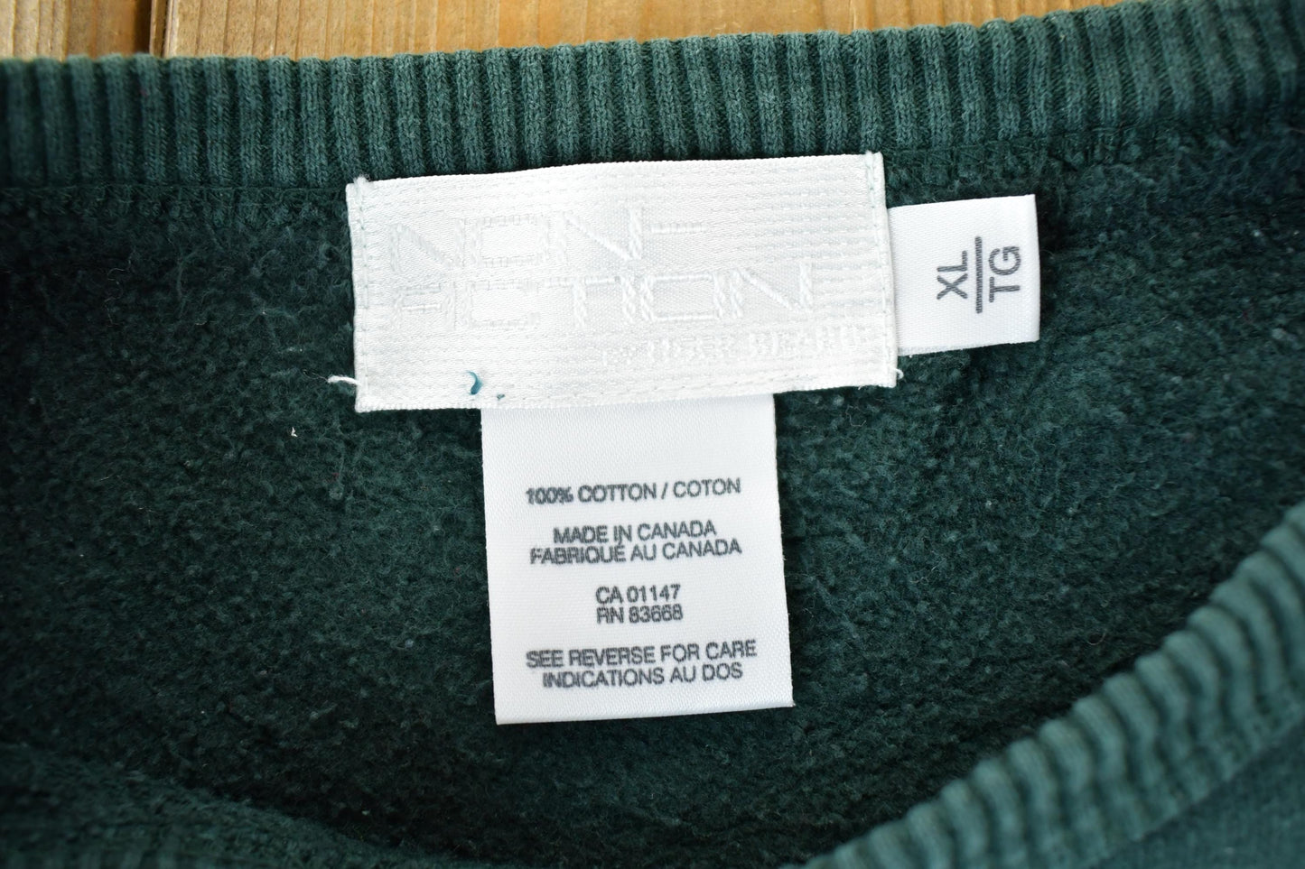 Vintage 1990s Non Fiction Green Crewneck Sweatshirt Men's XL Men's Small from propervintagecanada