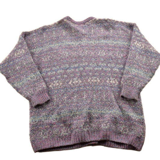 Vintage 1990s Nor' Easterly Wool Knit Cardigan Sweater Women's XL from propervintagecanada