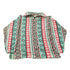 Vintage 1990s Nordic Abstract Pattern Fleece Quarter Zip Sweater Men&