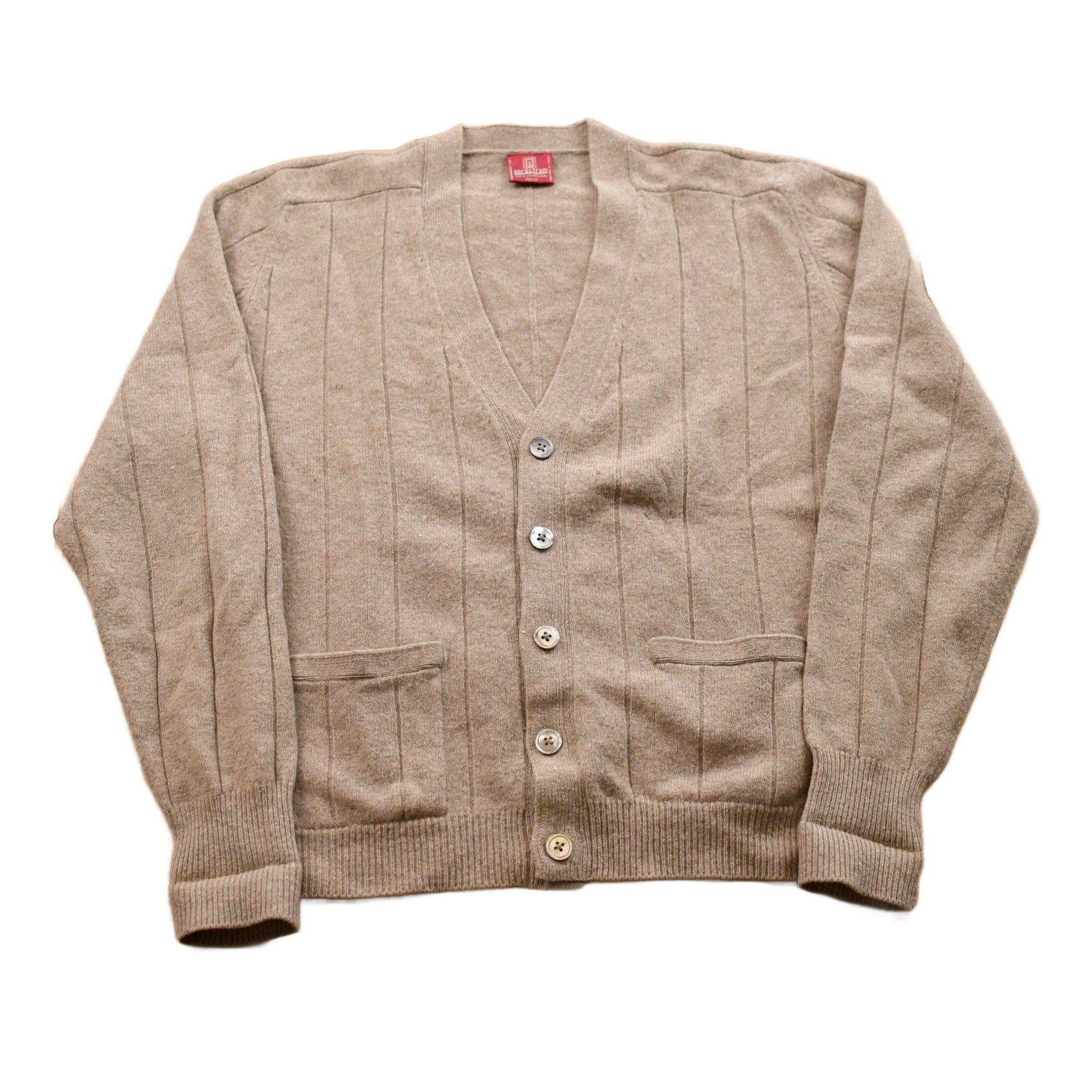 Vintage 1990s Nordstrom Knitted Lambswool Cardigan Sweater Men's S from propervintagecanada