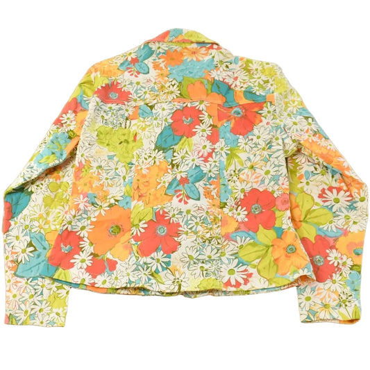 Vintage 1990s Norm Thompson Floral Trucker Shirt Jacket Women's Medium from propervintagecanada