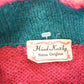 Vintage 1990s Norma Creighton Abstract Hand Knit Cardigan Sweater Women's L from propervintagecanada
