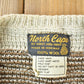 Vintage 1990s North Cape 100% Wool Knit Abstract Pattern Button Clasp Crewneck Sweater Women's S from propervintagecanada