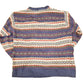Vintage 1990s North Crest Abstract Striped Knit Crewneck Sweater Women's XL / 90s Knitted Sweatshirt / Vintage Preppy Knits from propervintagecanada