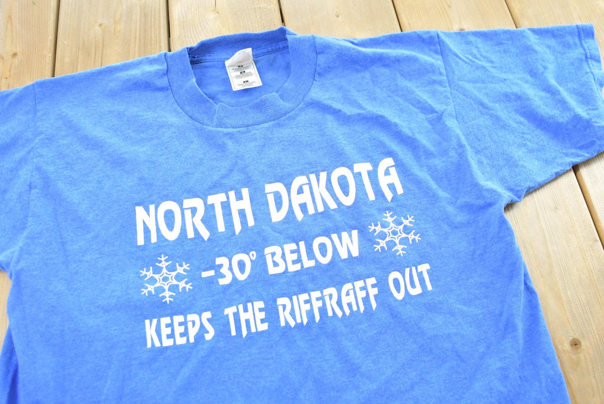 Vintage 1990s North Dakota -30 Below T-Shirt Mens XL Men's Large from propervintagecanada
