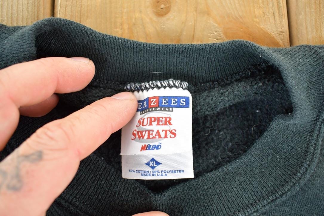 Vintage 1990s North Dakota Sioux Souvenir Heavyweight Crewneck Sweatshirt Made In USA Men's XL from propervintagecanada