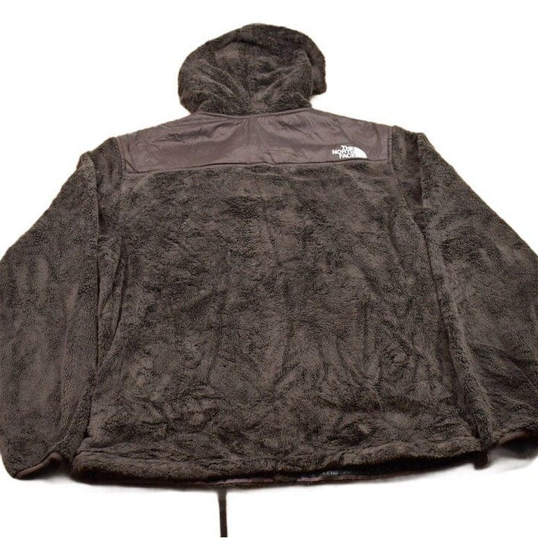Vintage 1990s North Face Brown Fleece Zip Up Sweater Women's M from propervintagecanada