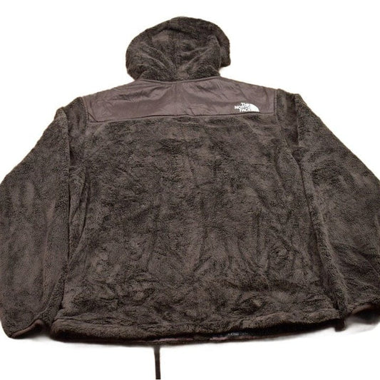 Vintage 1990s North Face Brown Fleece Zip Up Sweater Women's M from propervintagecanada