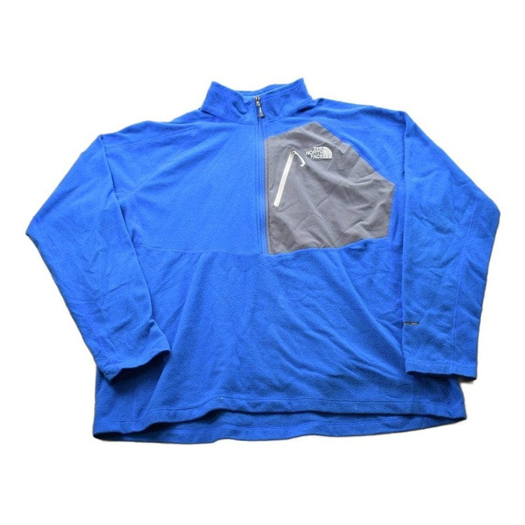 Vintage 1990s North Face FlashDry Fleece Half Zip Sweater Men's 2XL from propervintagecanada