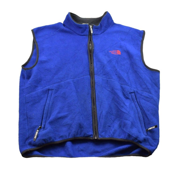 Vintage 1990s North Face Fleece Sweater Vest Men's 2XL from propervintagecanada