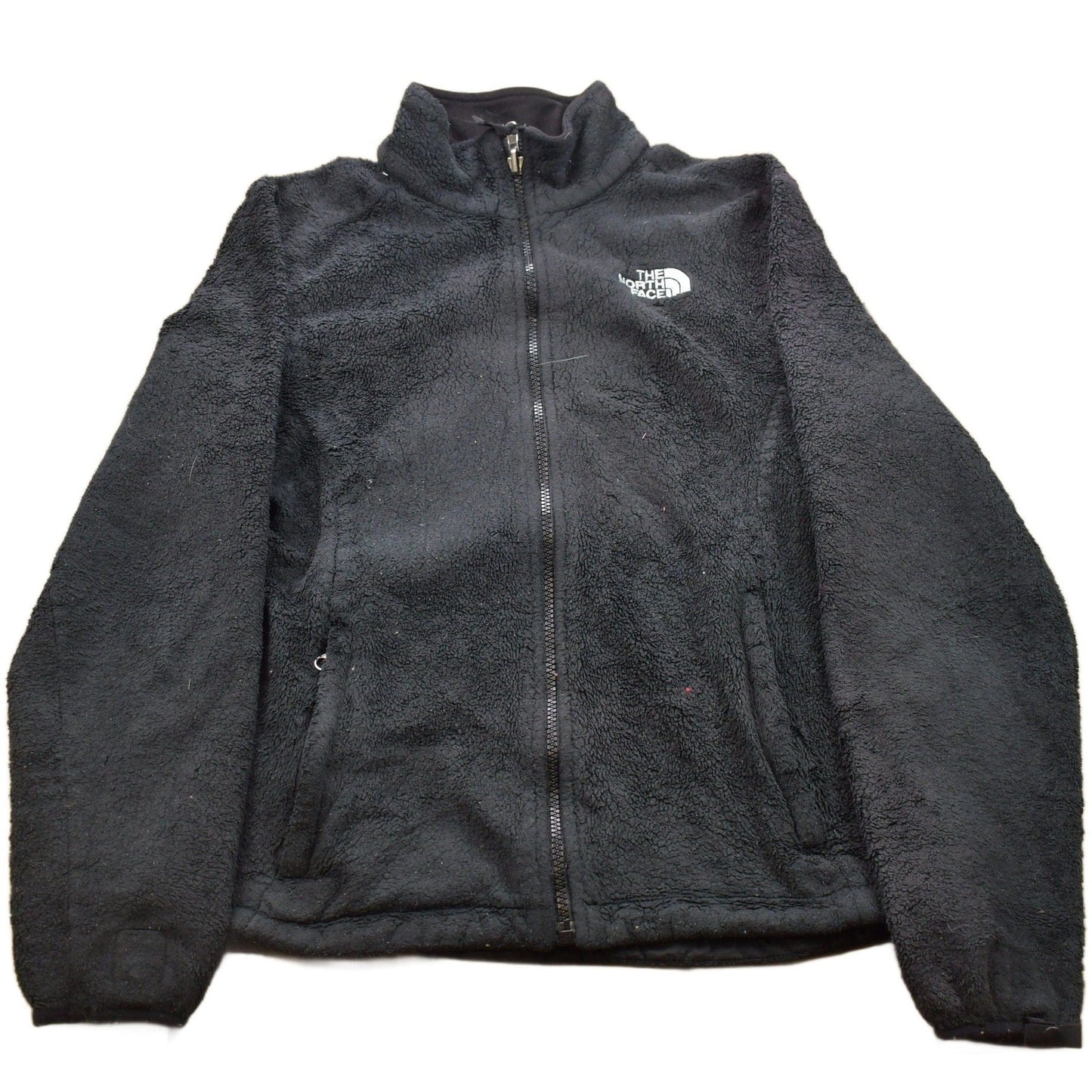 Vintage 1990s North Face Fuzzy Fleece Zip Up Sweater Women's S from propervintagecanada