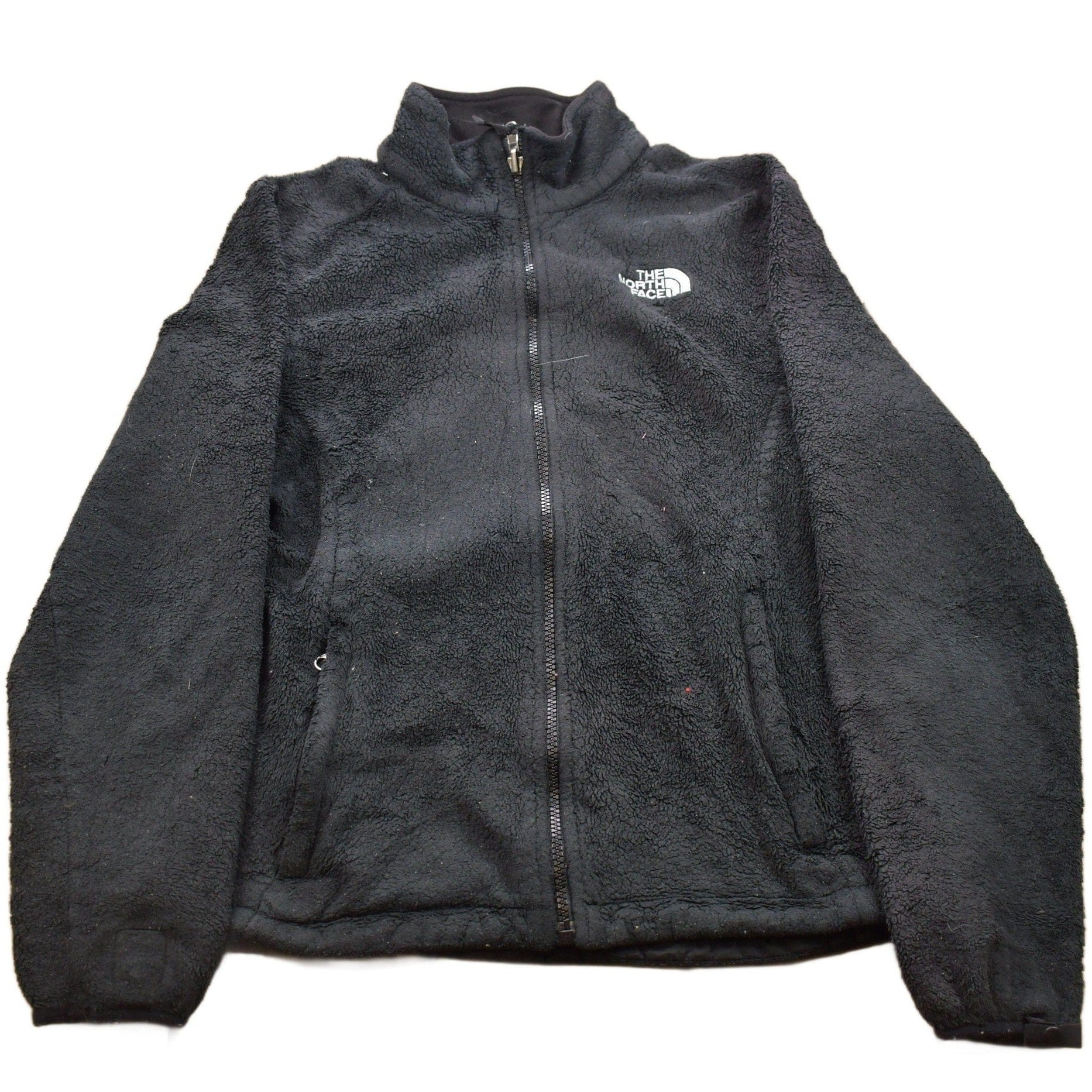 Vintage 1990s North Face Fuzzy Fleece Zip Up Sweater Women's S from propervintagecanada