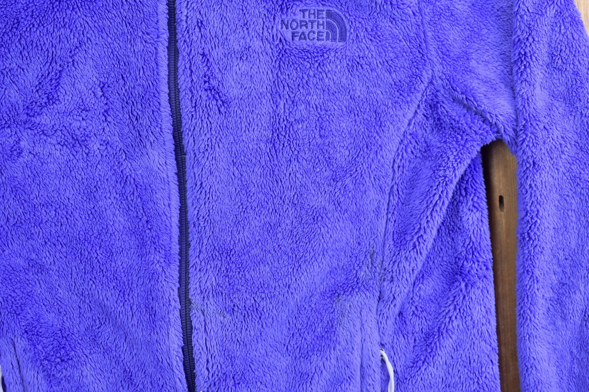 Vintage 1990s North Face Purple Fleece Full Zip Sweater Women's S from propervintagecanada