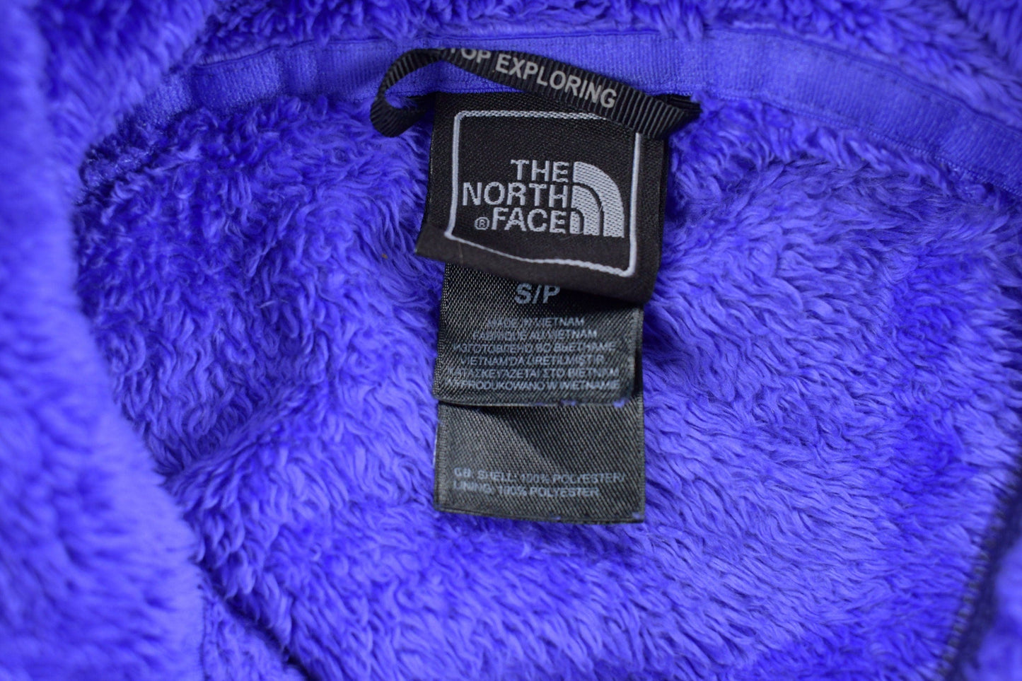 Vintage 1990s North Face Purple Fleece Full Zip Sweater Women's S from propervintagecanada