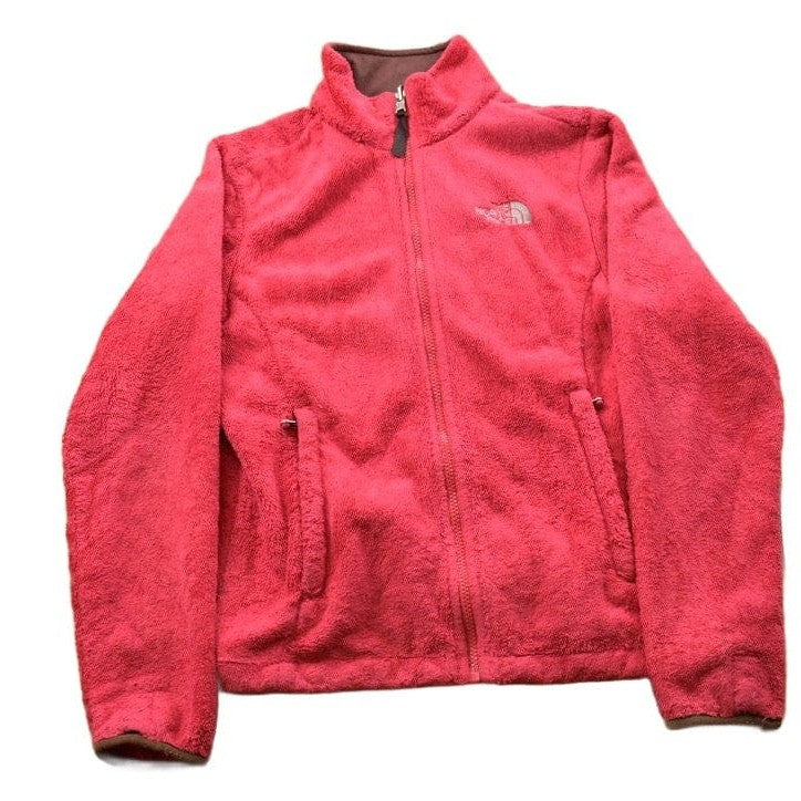 Vintage 1990s North Face Red Fleece Sweater Men's XS from propervintagecanada