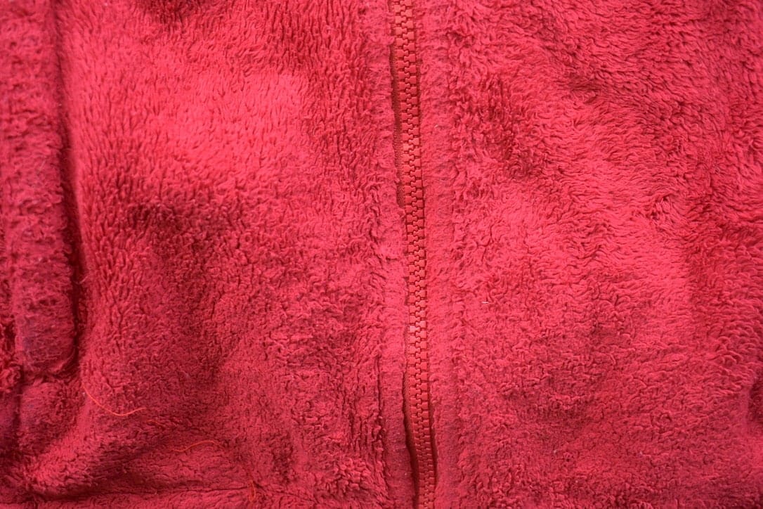 Vintage 1990s North Face Red Fleece Sweater Men's XS from propervintagecanada