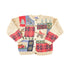 Vintage 1990s Northcrest AOP Farm Knit Cardigan Sweater Women&