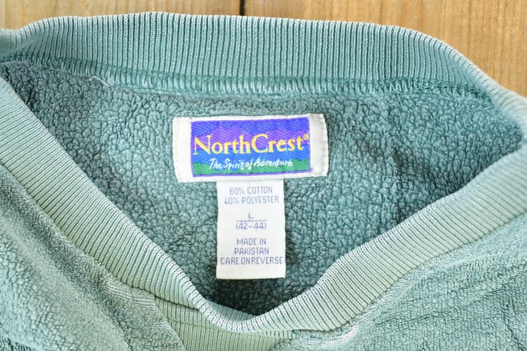 Vintage 1990s Northcrest Fleece Outdoorsman Crewneck Sweater Men's Large from propervintagecanada