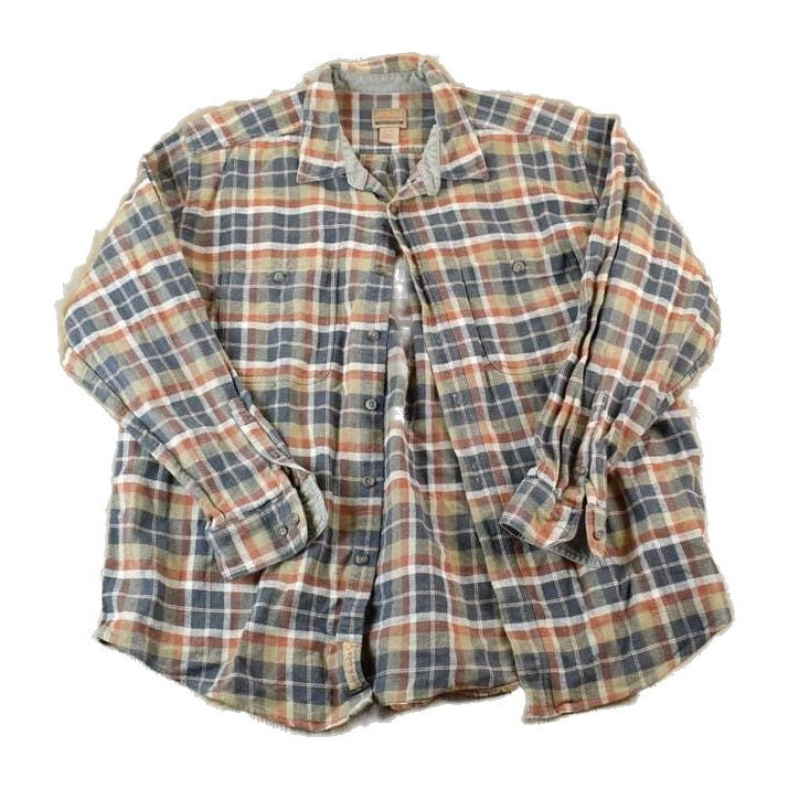 Vintage 1990s Northeast Outfitters Outdoorsman Button Up Plaid X Tall Western Heavyweight Shirt Men's XL Tall from propervintagecanada