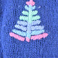 Vintage 1990s Northern Isles Christmas Tree 100% Wool Knitted By Hand Crewneck Sweater Men's Large from propervintagecanada