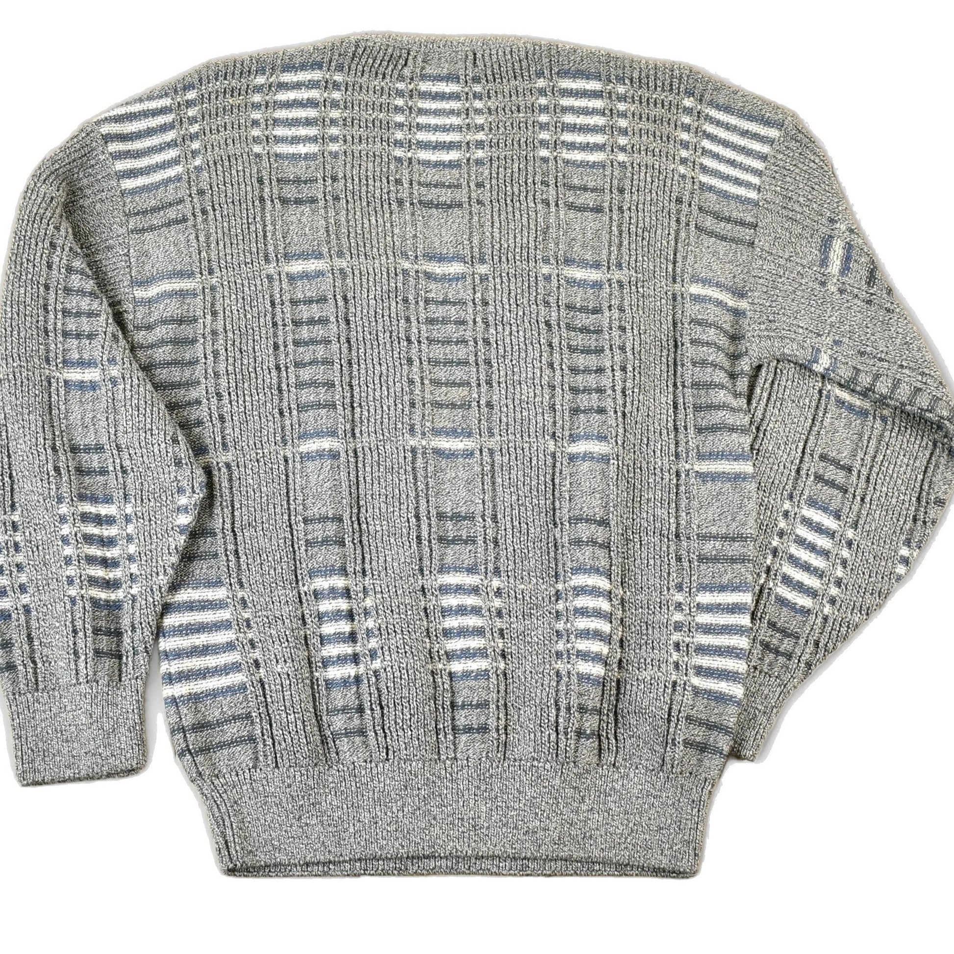 Vintage 1990s Northern Isles Knit Abstract Pattern Crewneck Sweater Mens M from propervintagecanada