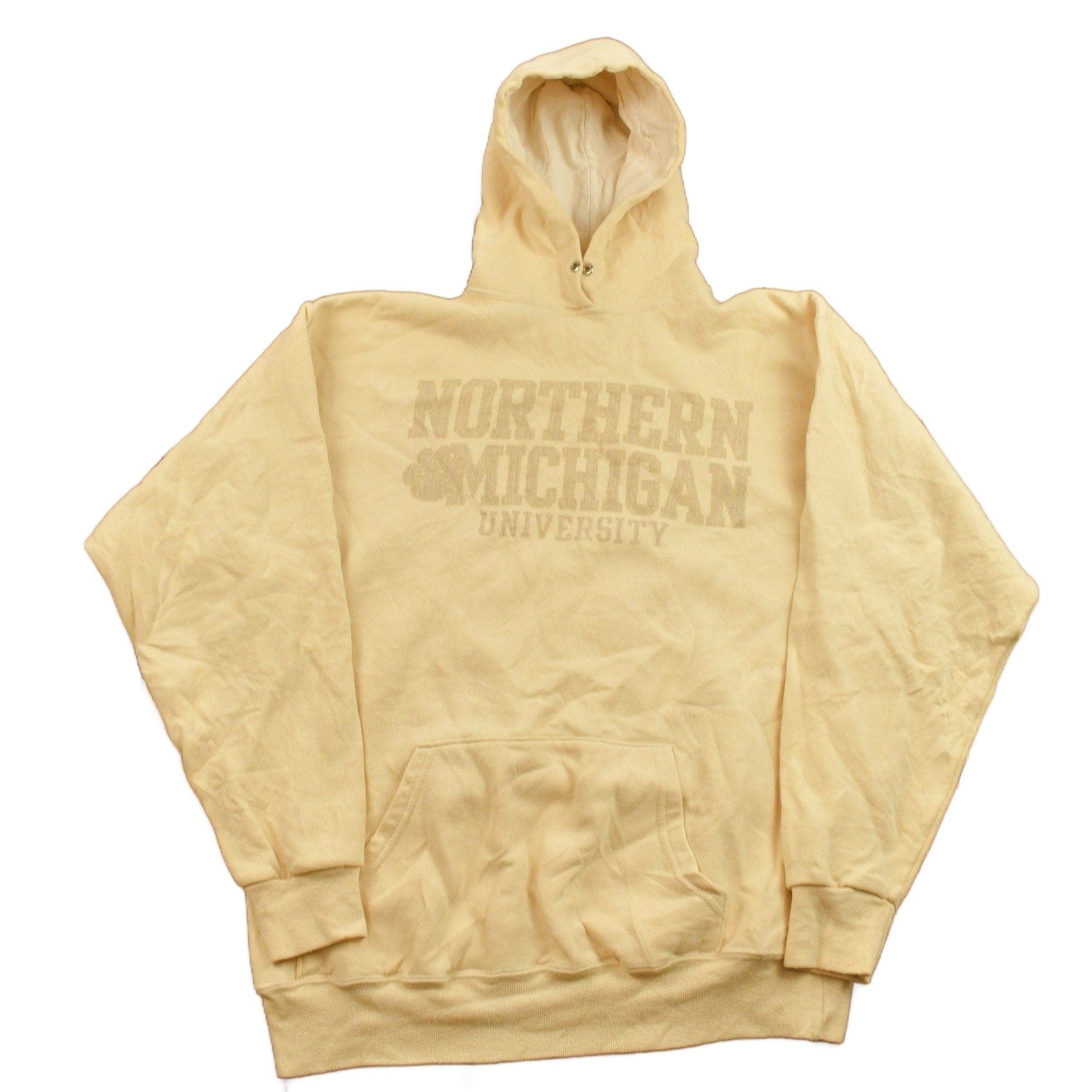 Vintage 1990s Northern Michigan Collegiate Hoodie Men's Large from propervintagecanada