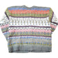 Vintage 1990s Northern Reflections AOP Wool Knit Abstract Pattern Cardigan Sweater Women's L from propervintagecanada
