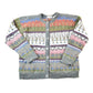 Vintage 1990s Northern Reflections AOP Wool Knit Abstract Pattern Cardigan Sweater Women's L from propervintagecanada