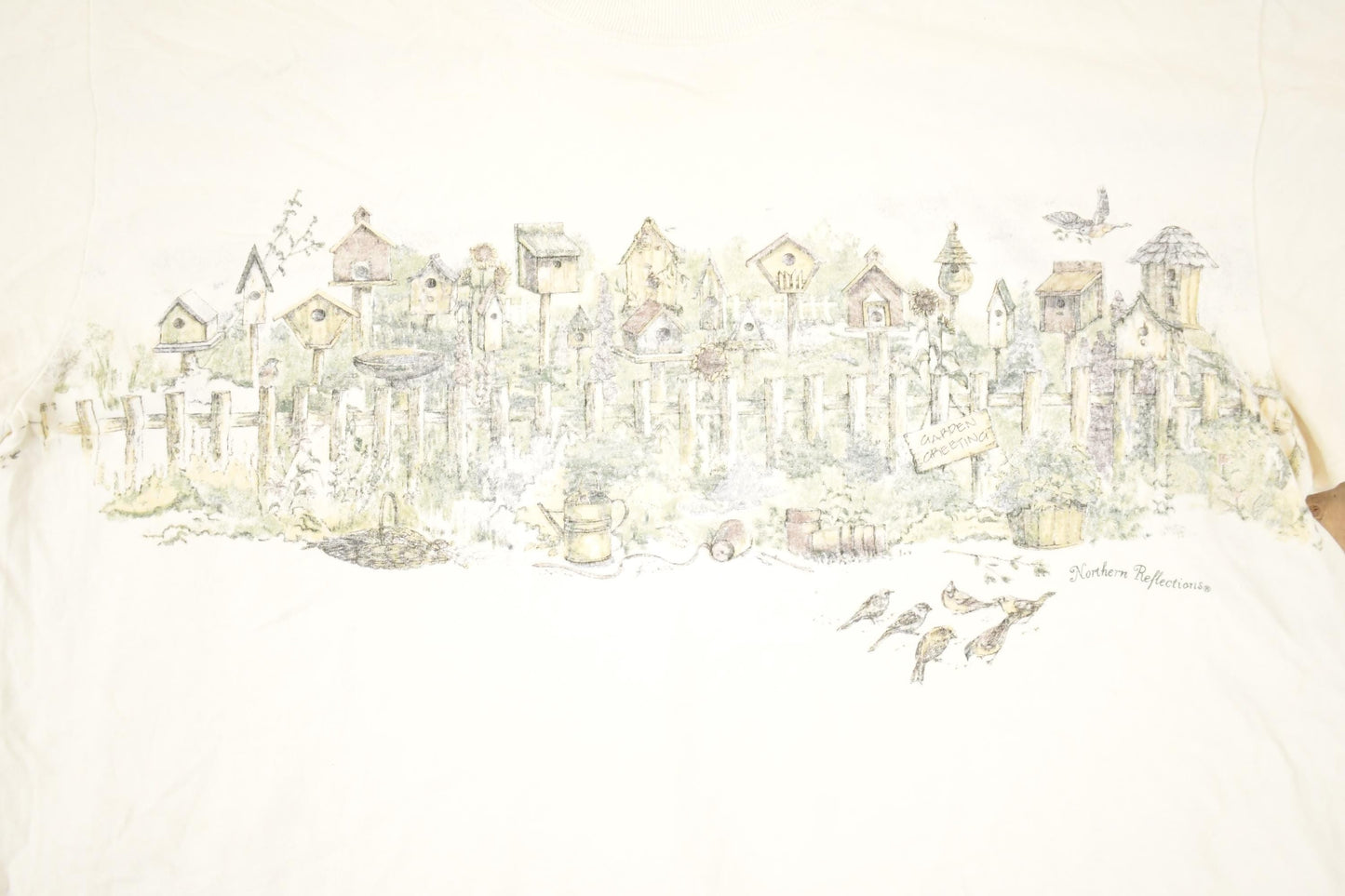 Vintage 1990s Northern Reflections Birdhouses FAB Outdoorsman T-Shirt Women's M from propervintagecanada