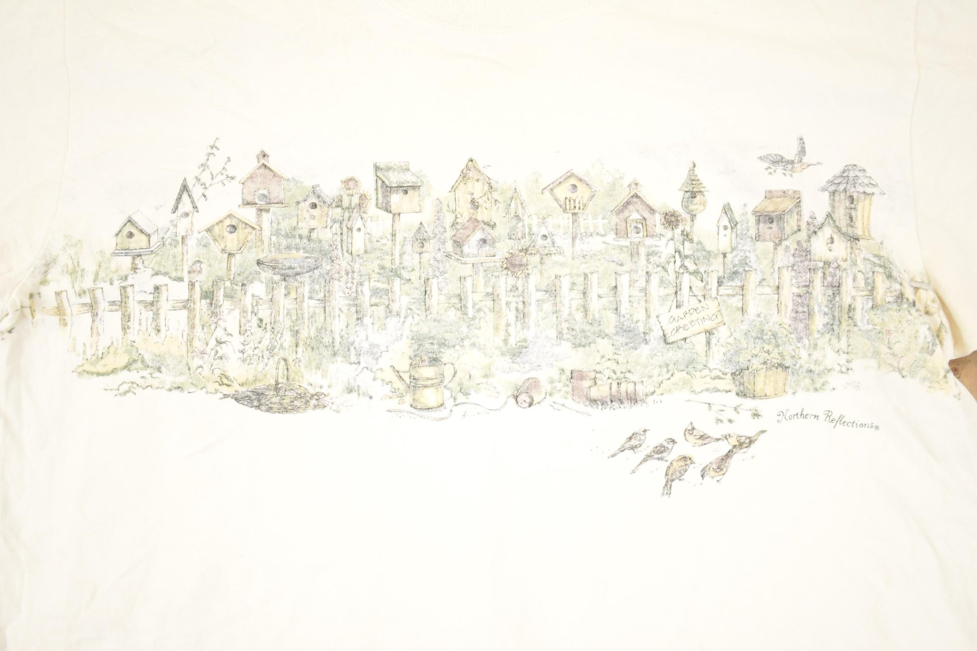 Vintage 1990s Northern Reflections Birdhouses FAB Outdoorsman T-Shirt Women's M from propervintagecanada