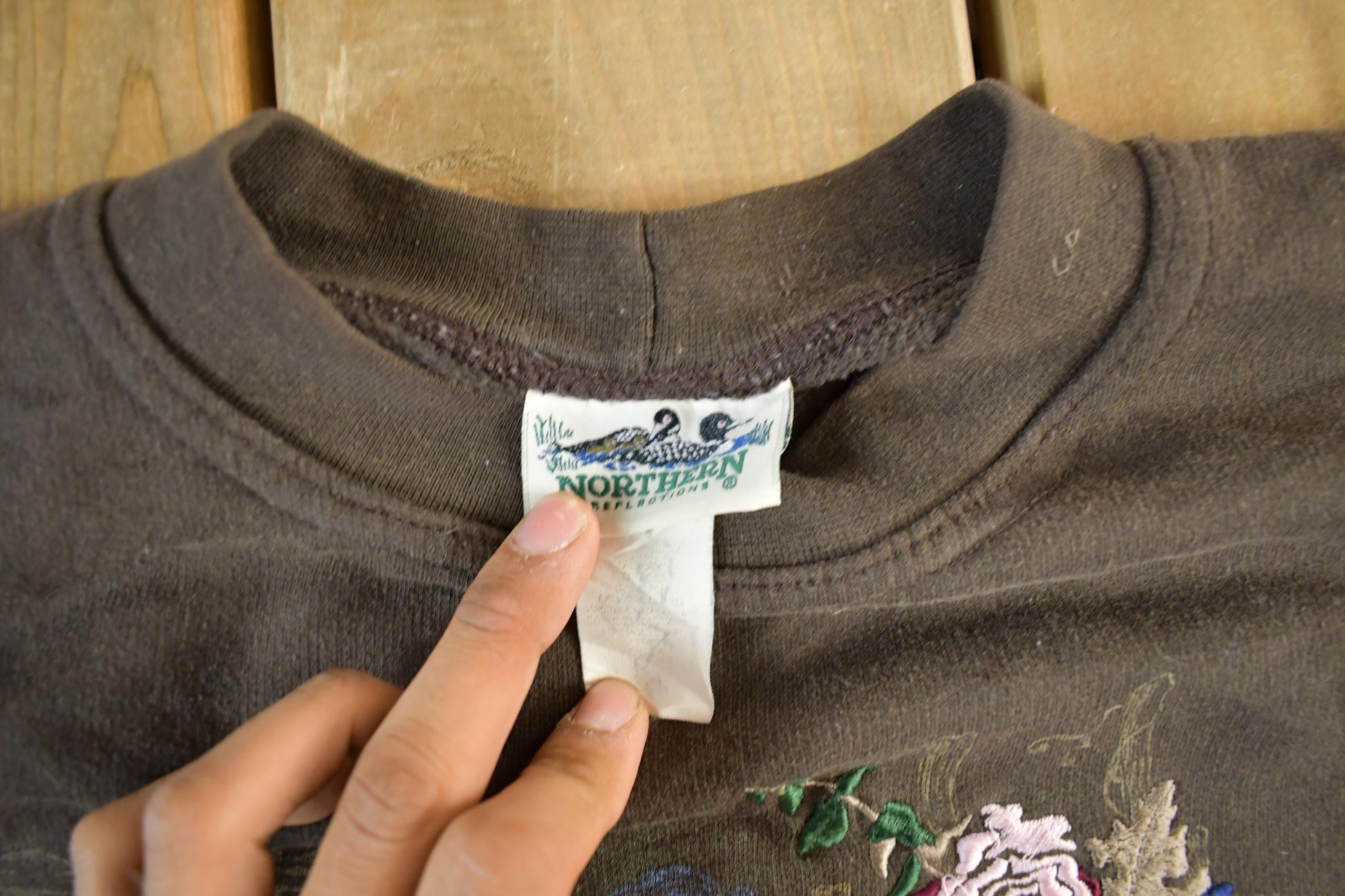 Vintage 1990s Northern Reflections Birds Nature Graphic Crewneck Sweater Adult S-M from propervintagecanada