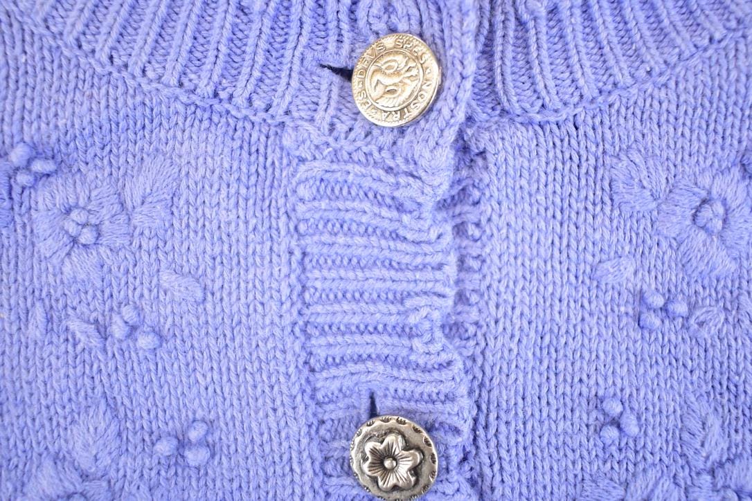 Vintage 1990s Northern Reflections Cable Knit Cardigan Sweater Women's S from propervintagecanada