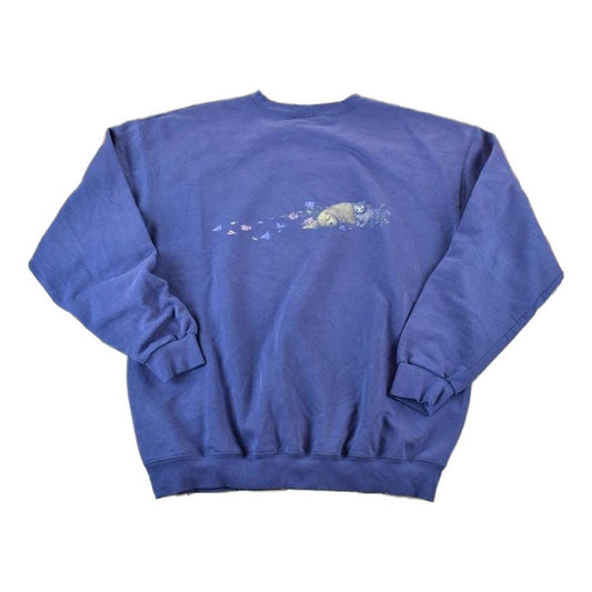 Vintage 1990s Northern Reflections Cute Puppy Outdoorsman Crewneck Sweatshirt Men's Large from propervintagecanada