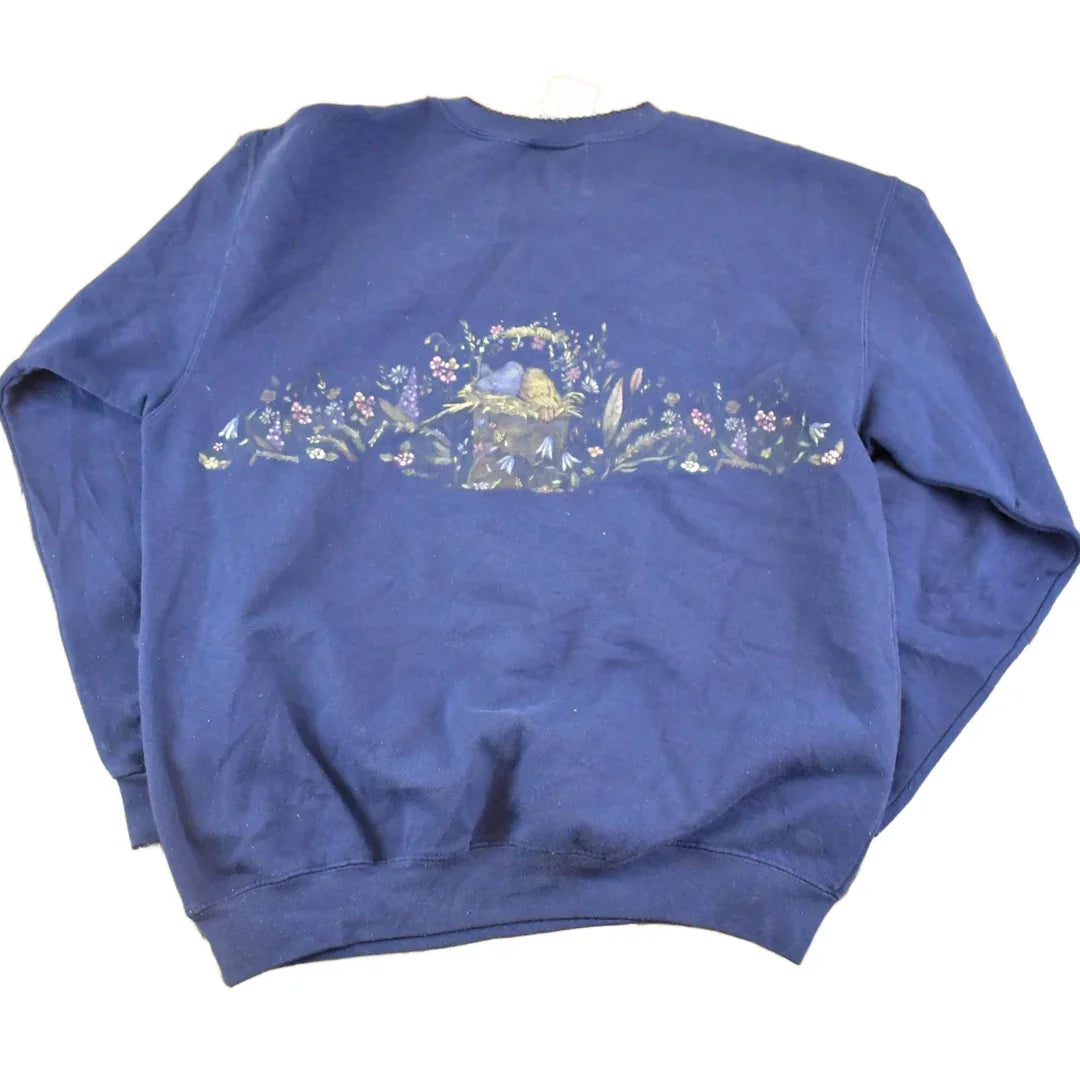 Vintage 1990s Northern Reflections FAB Cute Love Birds Souvenir Crewneck Sweatshirt Women's M / 90's Tourist Vacation Graphic Sweater from propervintagecanada