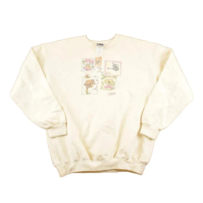Vintage 1990s Northern Reflections Gardening Souvenir Crewneck Sweatshirt Women's XL / 90's Tourist Vacation Graphic Sweater from propervintagecanada