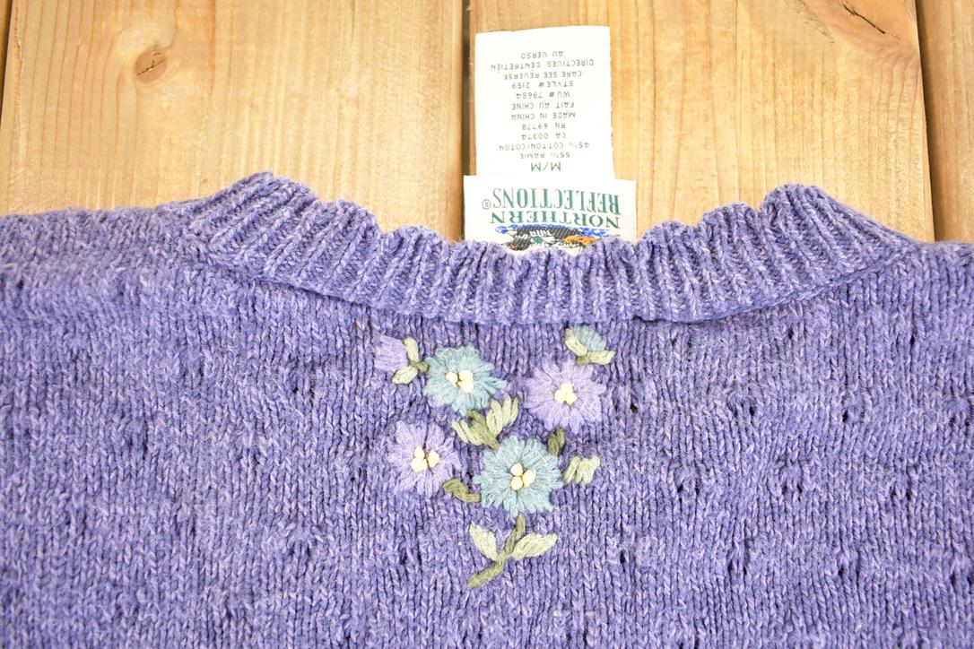 Vintage 1990s Northern Reflections Knit Crewneck Sweater Women's M from propervintagecanada