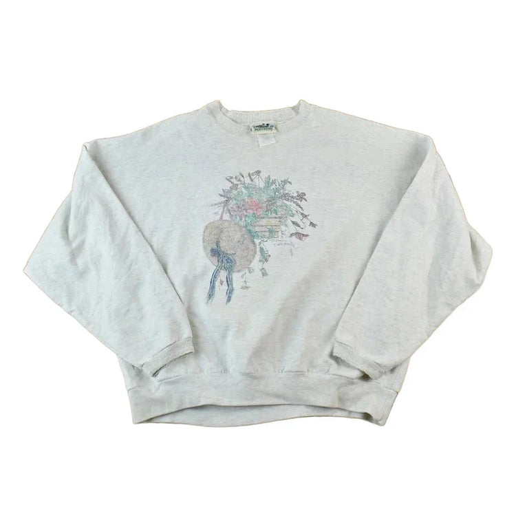 Vintage 1990s Northern Reflections Lace Cuff Outdoorsman Crewneck Sweatshirt Men's Large from propervintagecanada