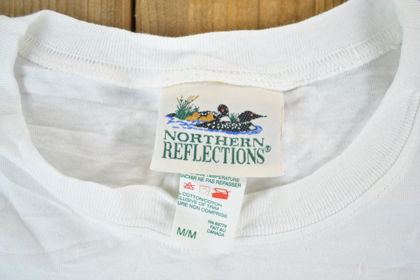 Vintage 1990s Northern Reflections Lucky Teddy Souvenir Single Stitch Graphic Print T-Shirt Made In USA Men's Medium from propervintagecanada