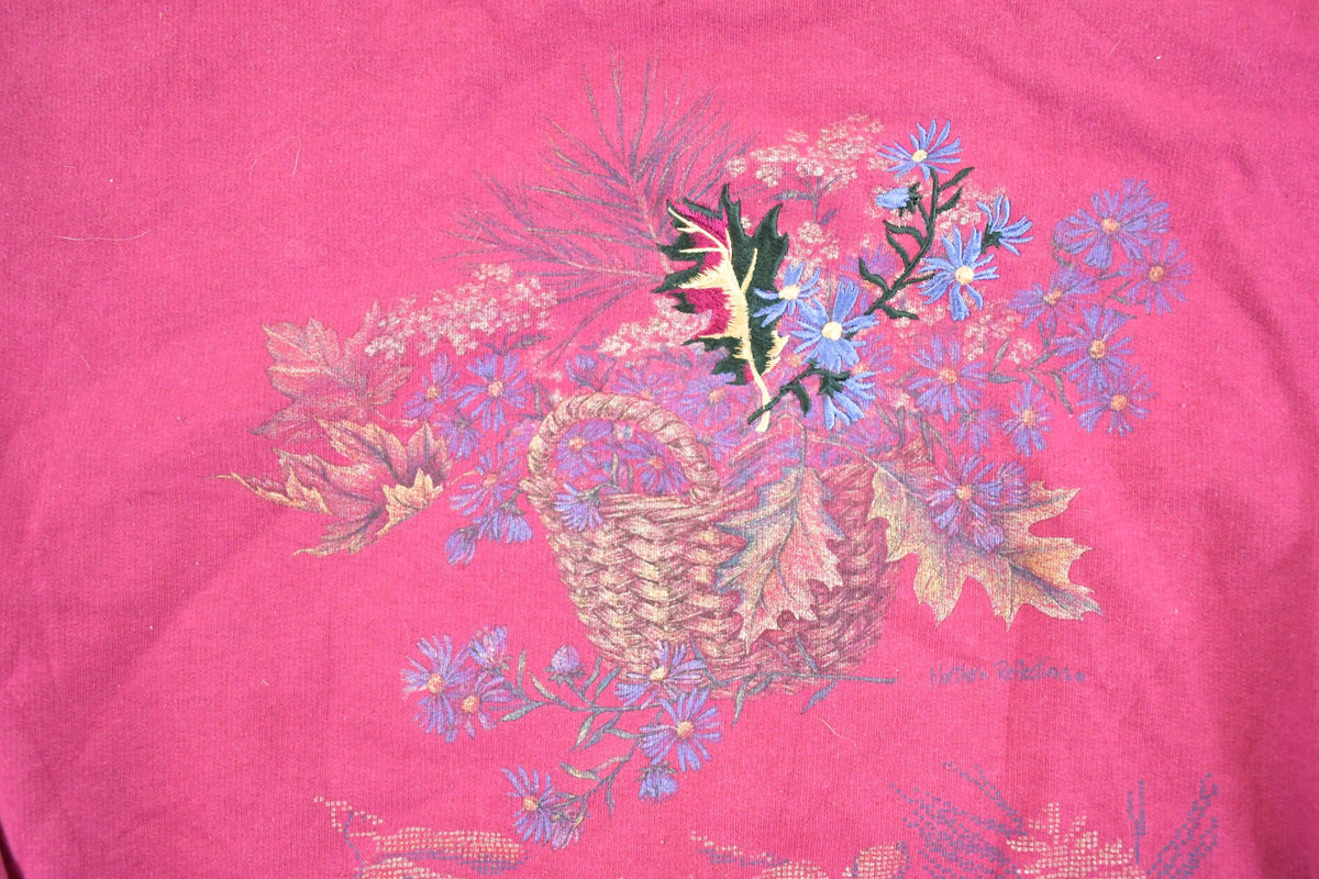 Vintage 1990s Northern Reflections Spring Theme Souvenir Crewneck Sweatshirt Women's L from propervintagecanada