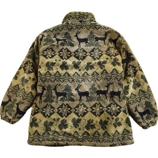 Vintage 1990s Northern Sun Fall Theme Graphic Fleece Sweater Men's Medium from propervintagecanada