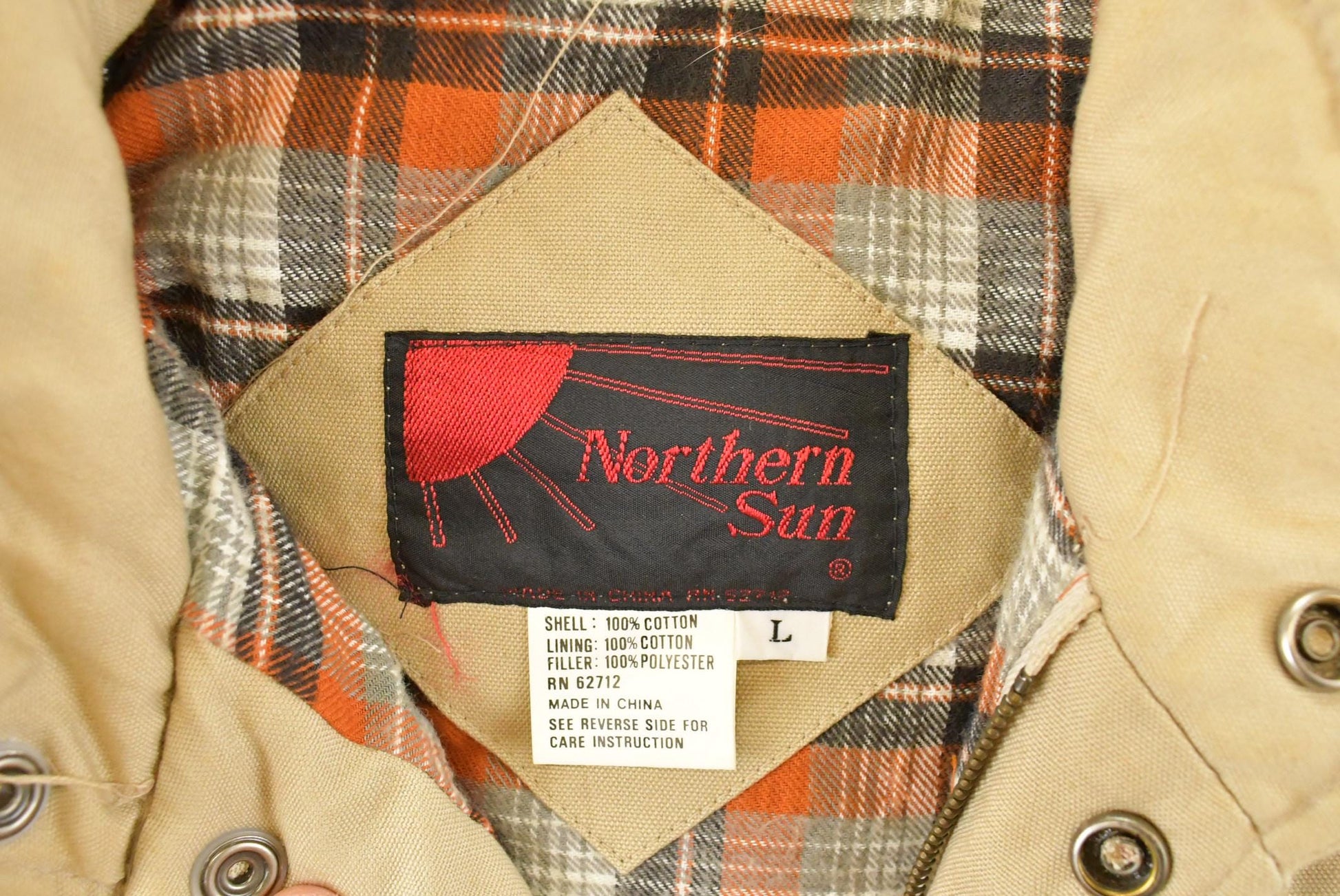 Vintage 1990s Northern Suns Plaid Lined Vest Jacket Men's Large from propervintagecanada