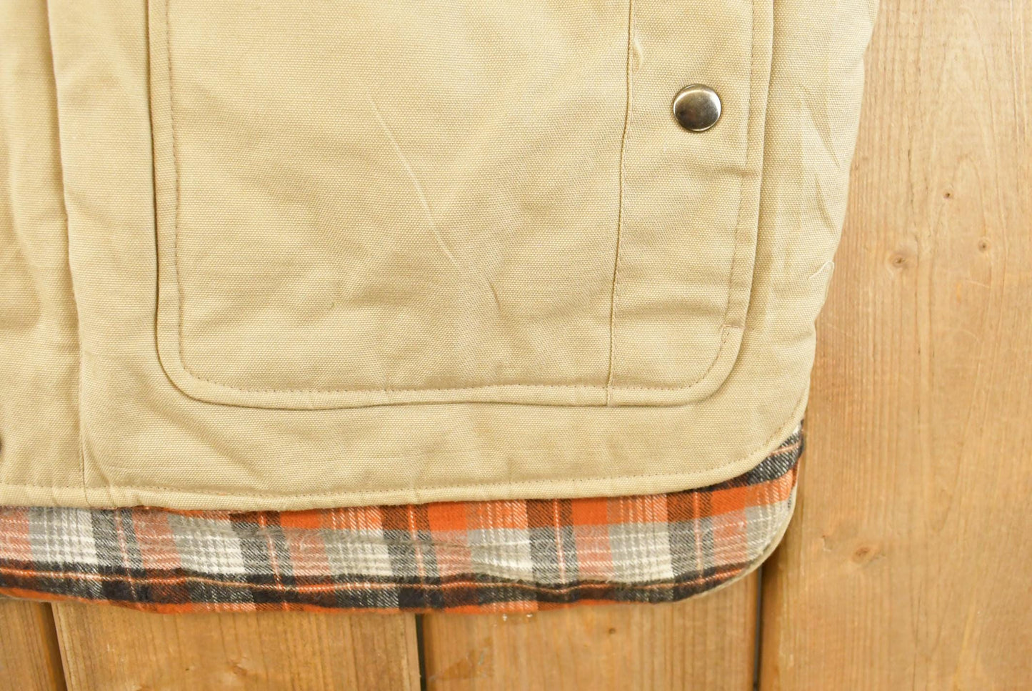 Vintage 1990s Northern Suns Plaid Lined Vest Jacket Men's Large from propervintagecanada