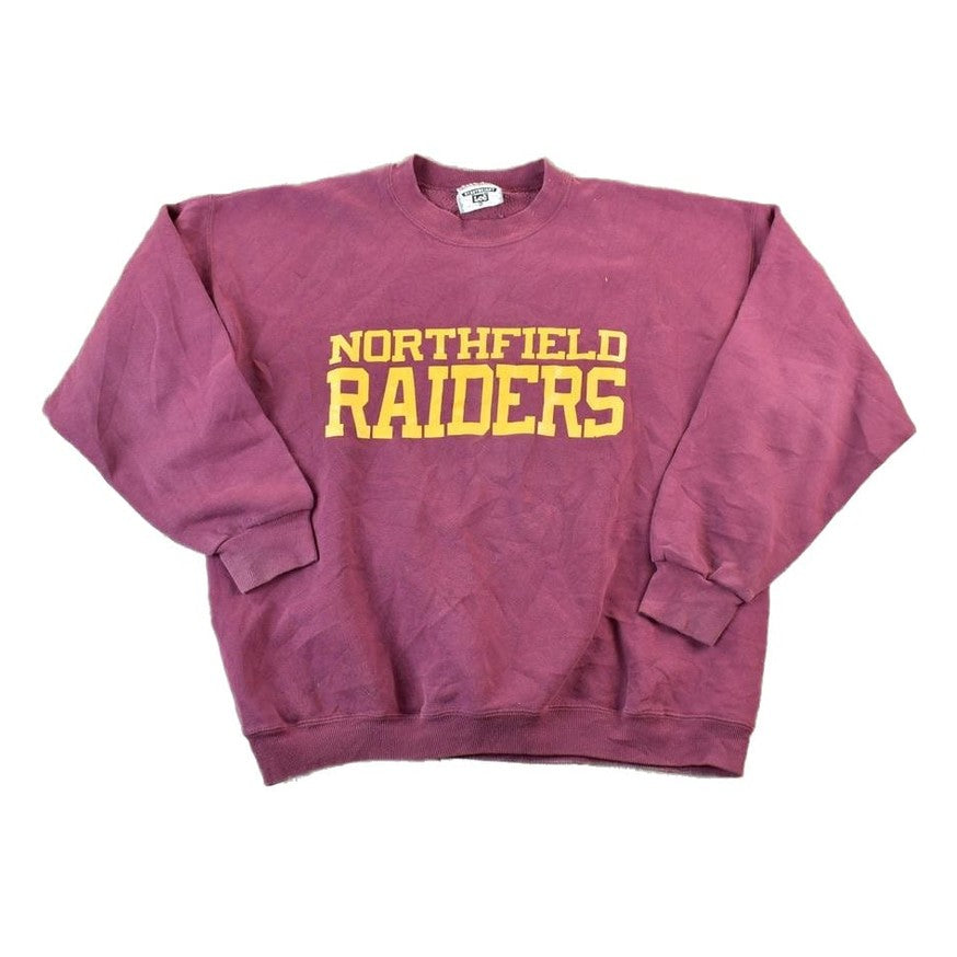 Vintage 1990s Northfield Raiders University Collegiate Heavyweight Crewneck Sweater Men's XL from propervintagecanada