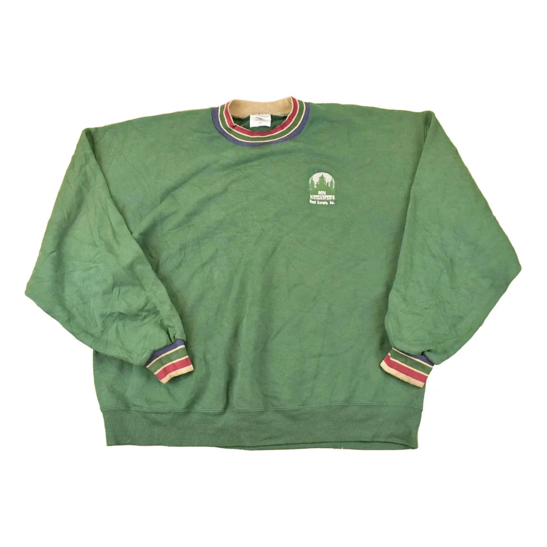 Vintage 1990s Northland Minnesota Embroidered Crewneck Sweatshirt Mens L from propervintagecanada