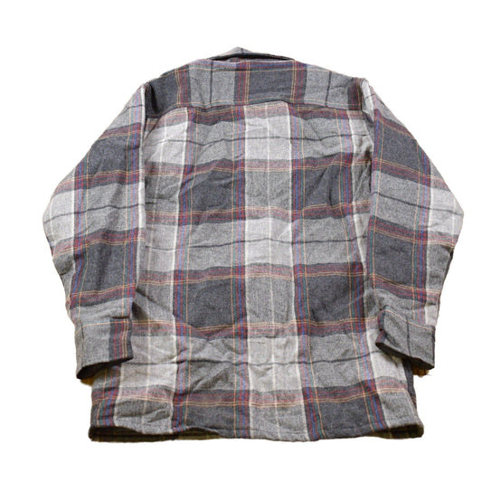 Vintage 1990s Northwest Territory Lined Plaid Button Up Shirt Men's Medium from propervintagecanada