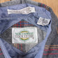 Vintage 1990s Northwest Territory Lined Plaid Button Up Shirt Men's Medium from propervintagecanada