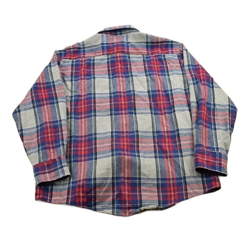 Vintage 1990s Northwest Territory Plaid Flannel Button Up Shirt Men's XL from propervintagecanada
